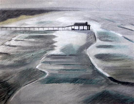 Derek Wilkinson (1929-2001) Pier and Promenade, 18 x 24in. and 24 x 18in.